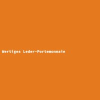 Wertiges Leder-Portemonnaie