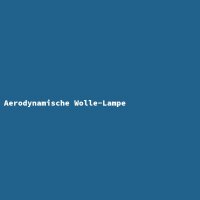 Aerodynamische Wolle-Lampe