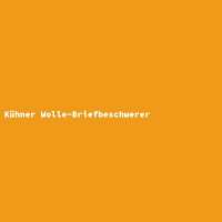 K&uuml;hner Wolle-Briefbeschwerer