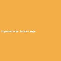 Ergonomische Beton-Lampe
