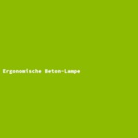 Ergonomische Beton-Lampe