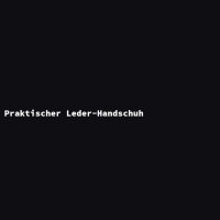 Praktischer Leder-Handschuh